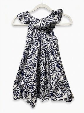 Girl’s Vineyard Vines for Target Navy and White Midi Sundress (Size 8)